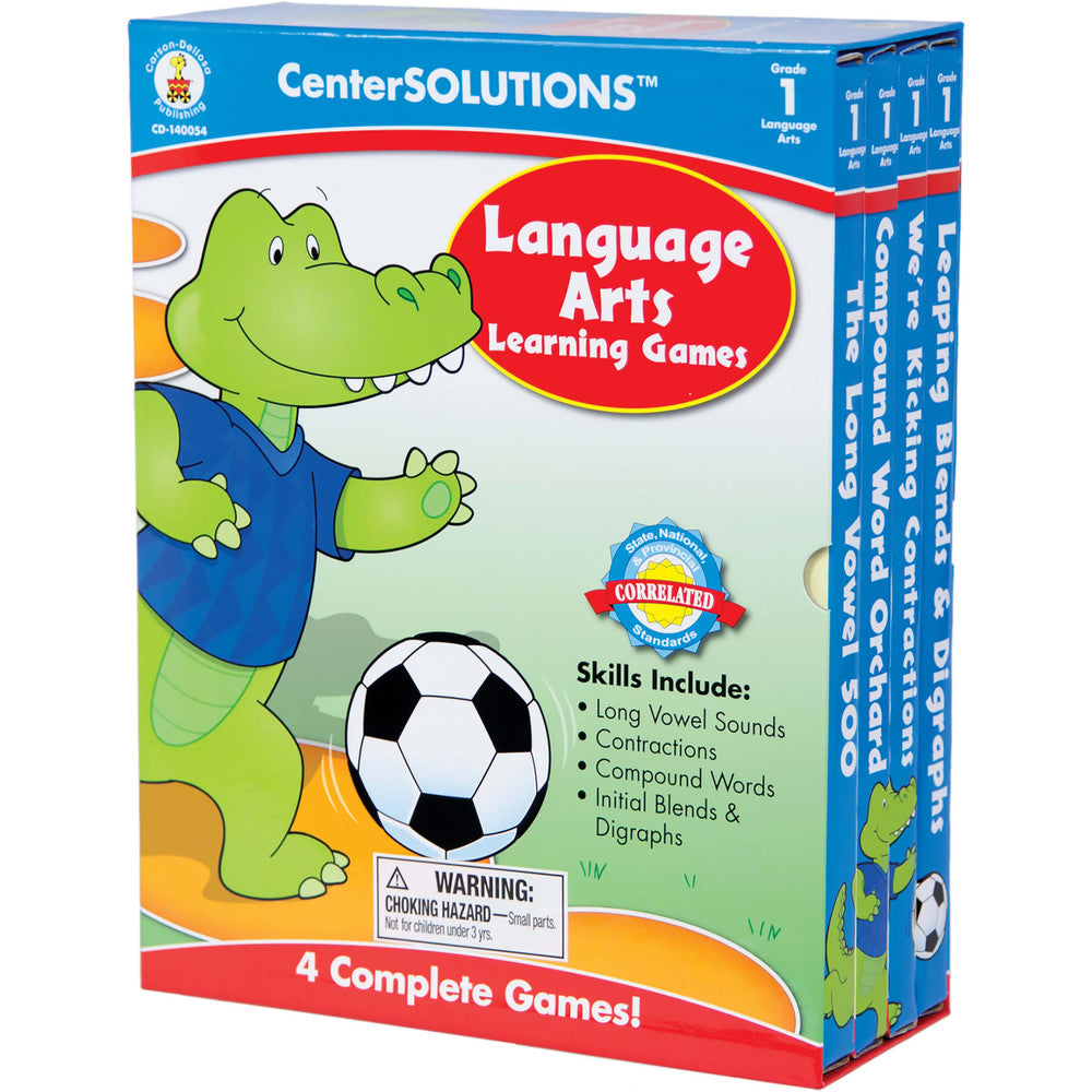 Center Solutions: Language Arts 4 Learning Games Board Game Grade 1 Ages 6-7