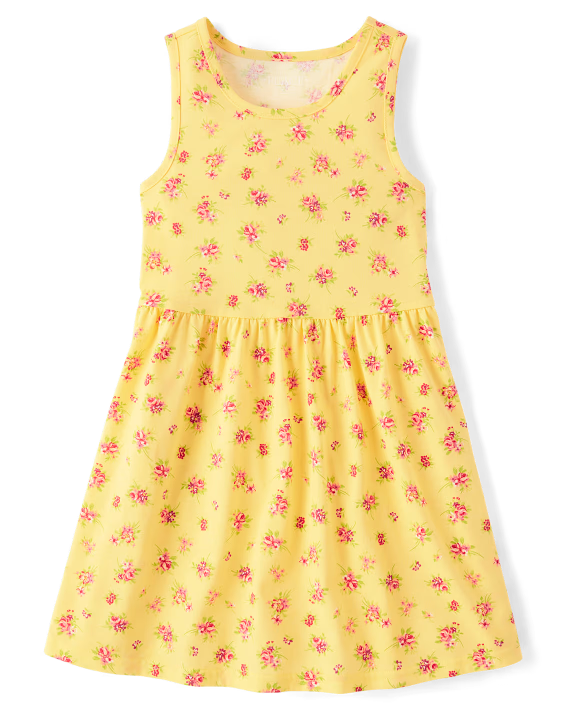 Girls' Floral Everyday Dress - Yellow
