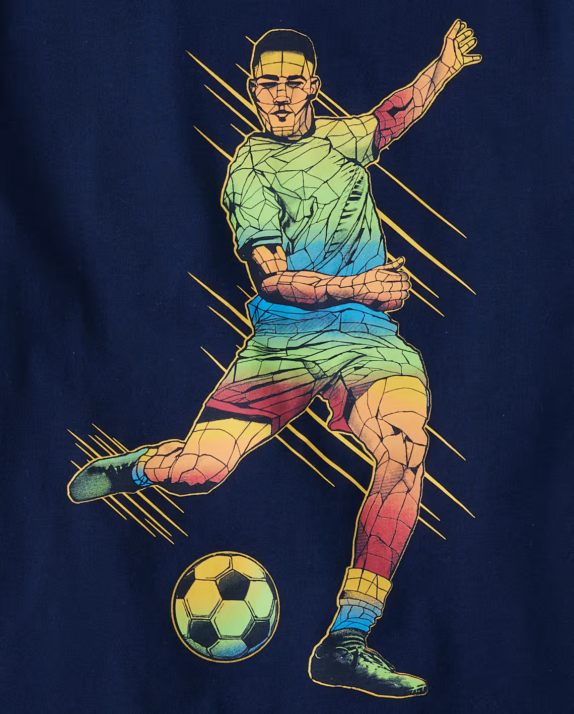Boys Soccer Player Graphic Tee - The Children's Place Size 7/8 NWT