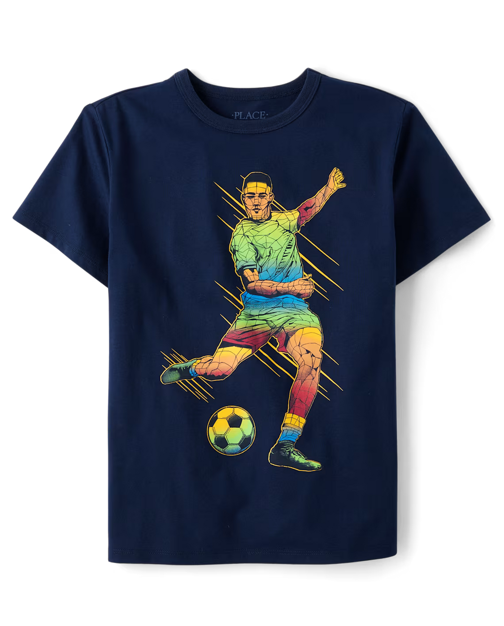 Boys Soccer Player Graphic Tee - The Children's Place Size 7/8 NWT