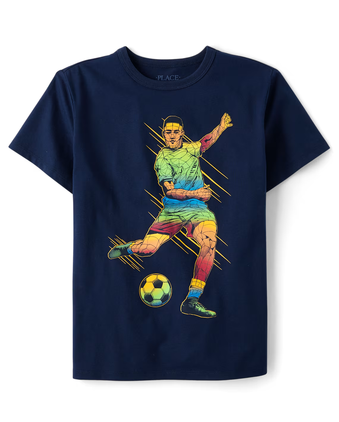 Boys Soccer Player Graphic Tee - The Children's Place Size 7/8 NWT