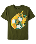 Boys Soccer Ball Graphic Tee - The Children's Place Size 7/8 NWT