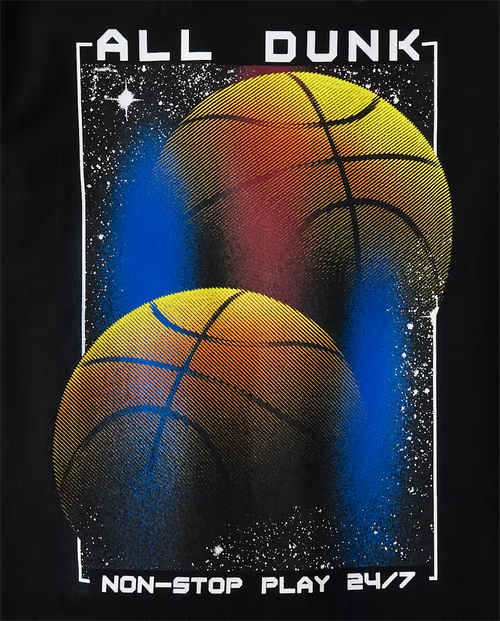 Boys Double Basketball Graphic Tee - from The Children's Place Size 5/6 NWT