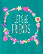 Girls Friendship Bracelet Graphic Tee - The Children's Place Size 14 NWT