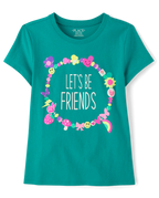 Girls Friendship Bracelet Graphic Tee - The Children's Place Size 14 NWT