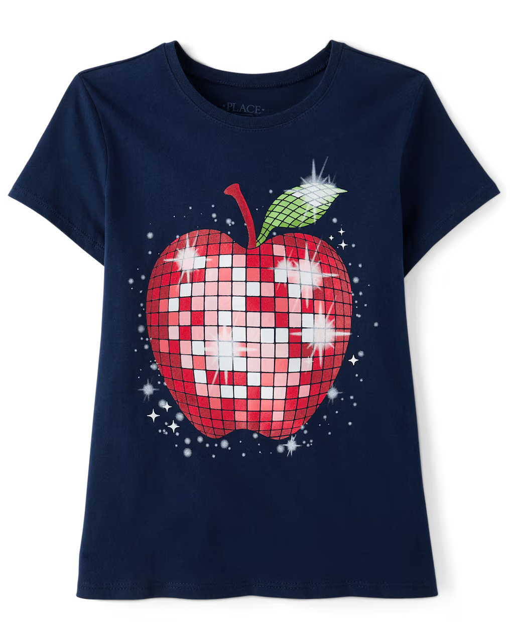 Girls Disco Apple Graphic Tee - The Children's Place Size 5/6