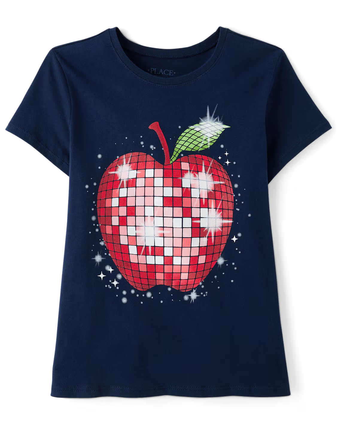 Girls Disco Apple Graphic Tee - The Children's Place Size 5/6