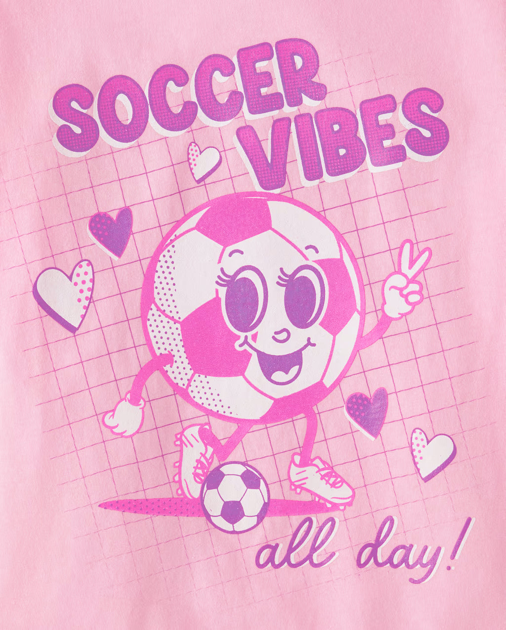 Girls Soccer Vibes Graphic Tee - The Children's Place Size 5/6 NWT