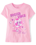 Girls Soccer Vibes Graphic Tee - The Children's Place Size 5/6 NWT