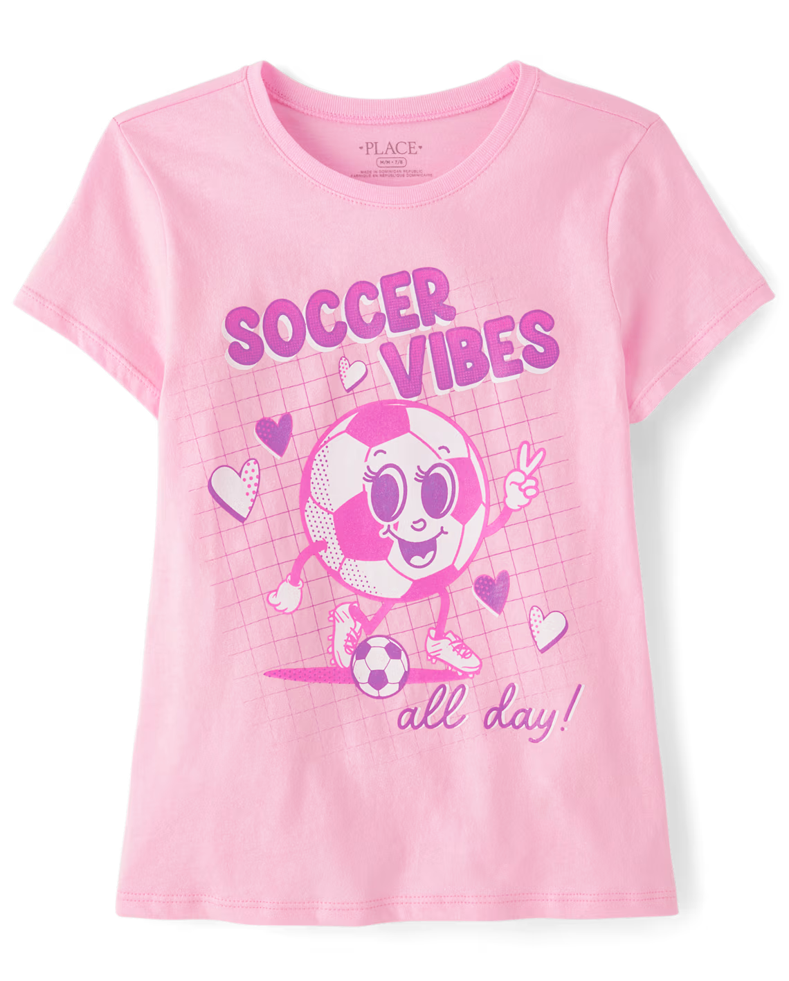 Girls Soccer Vibes Graphic Tee - The Children's Place Size 10/12 NWT