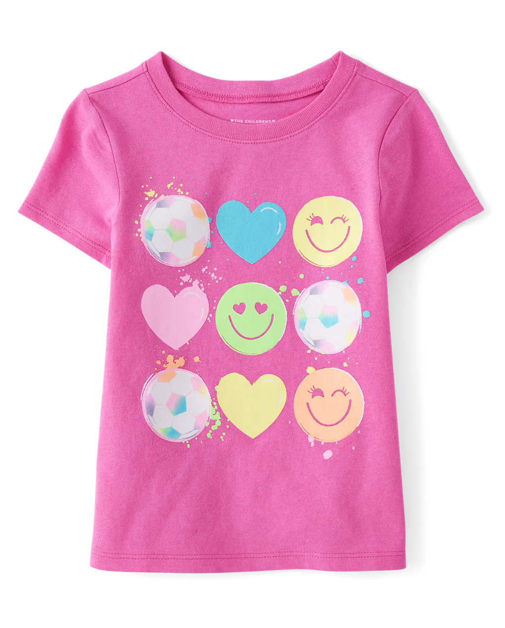 Girls Soccer Hearts Graphic Tee - The Children's Place Size 5T