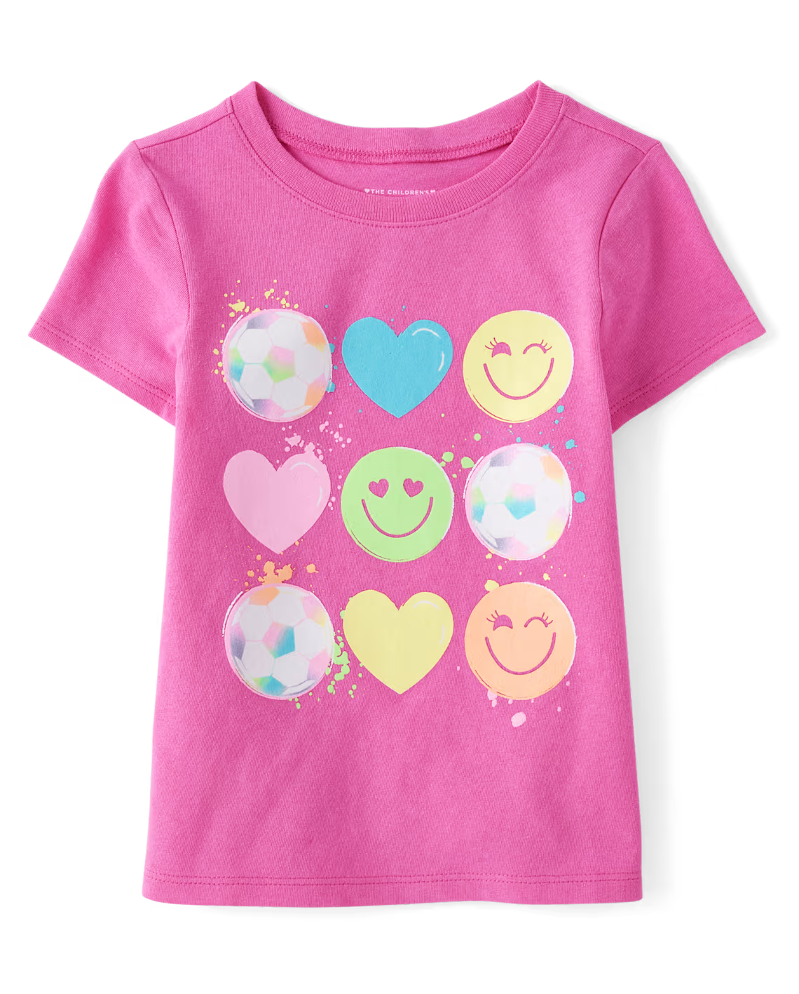 Girls Soccer Hearts Graphic Tee - The Children's Place Size 5T
