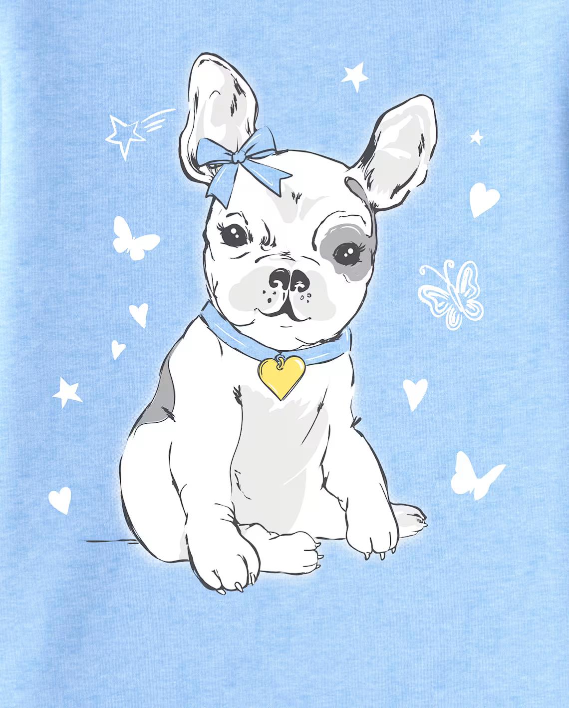 Girls Dog Butterflies Graphic Tee - The Children's Place Size 5/6 NWT