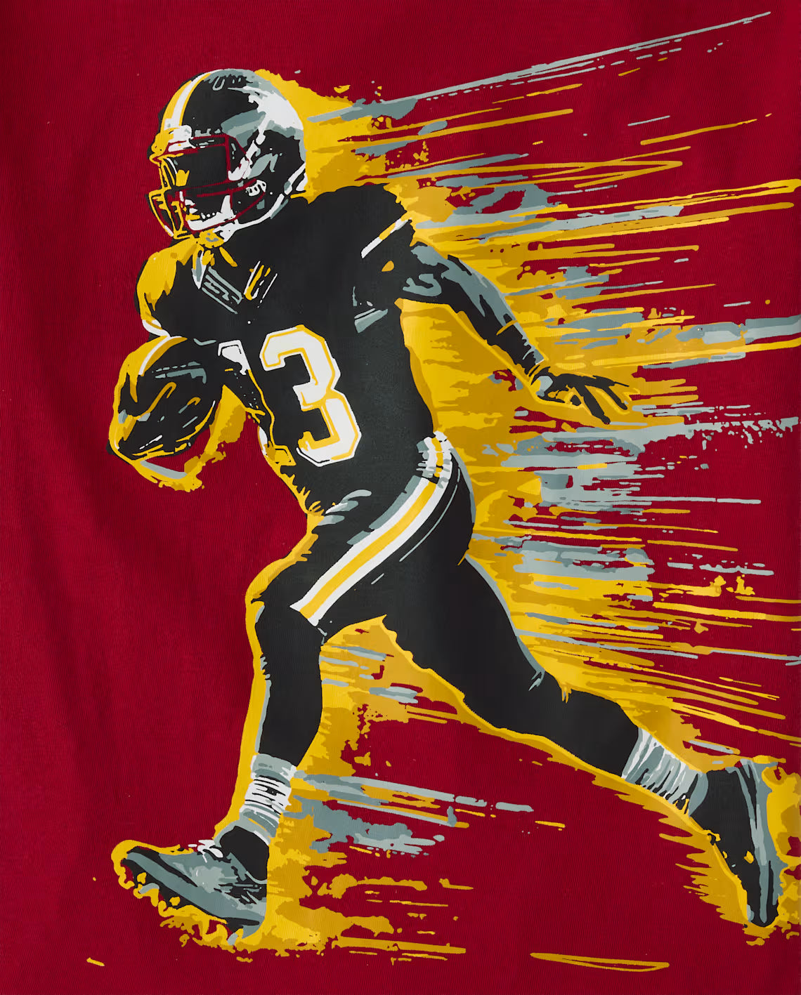 Boys Football Player Graphic Tee - The Children's Place Size 5/6 NWT