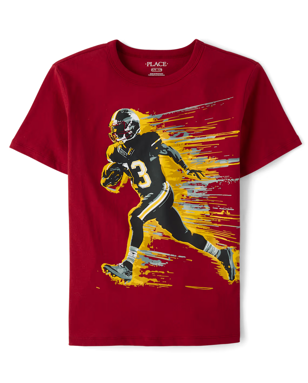 Boys Football Player Graphic Tee - The Children's Place Size 5/6 NWT