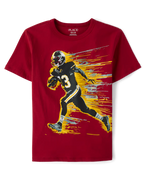 Boys Football Player Graphic Tee - The Children's Place Size 5/6 NWT