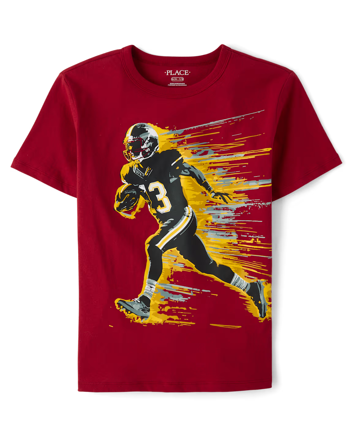 Boys Football Player Graphic Tee - The Children's Place Size 5/6 NWT