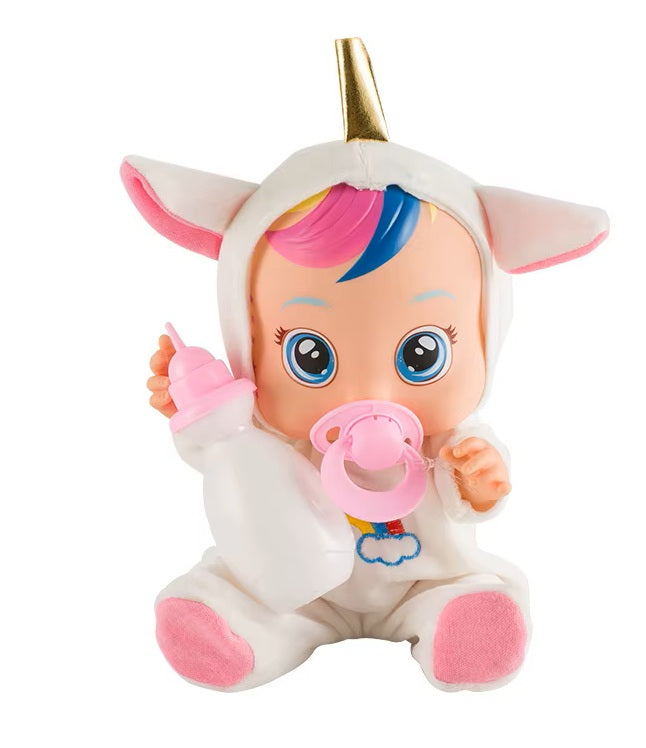 Adorable Baby Lovely Doll ~ White Unicorn ~ 10in