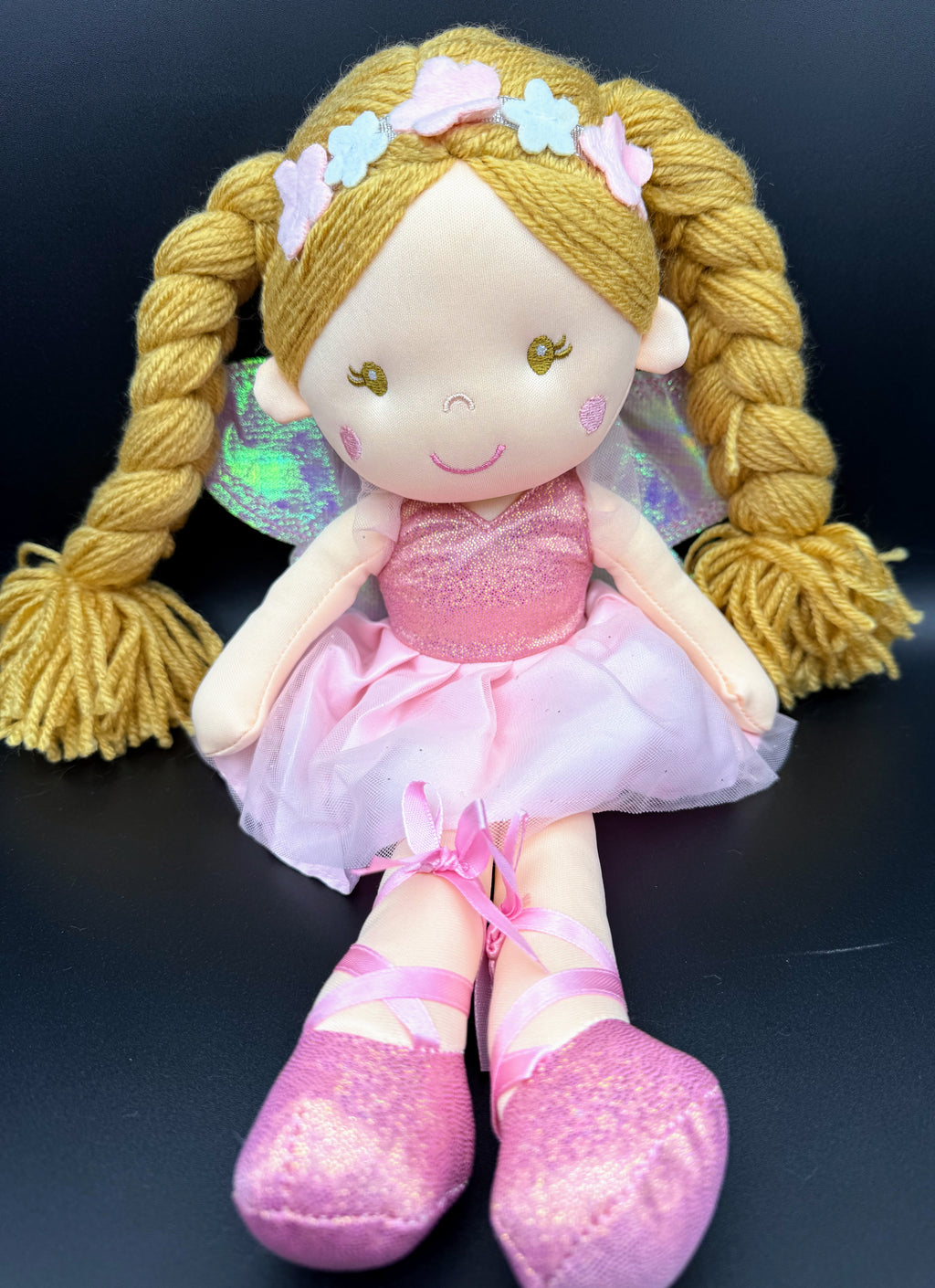 Pink Princess Fairy Rag Doll (12-in)