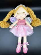 Pink Princess Fairy Rag Doll (12-in)