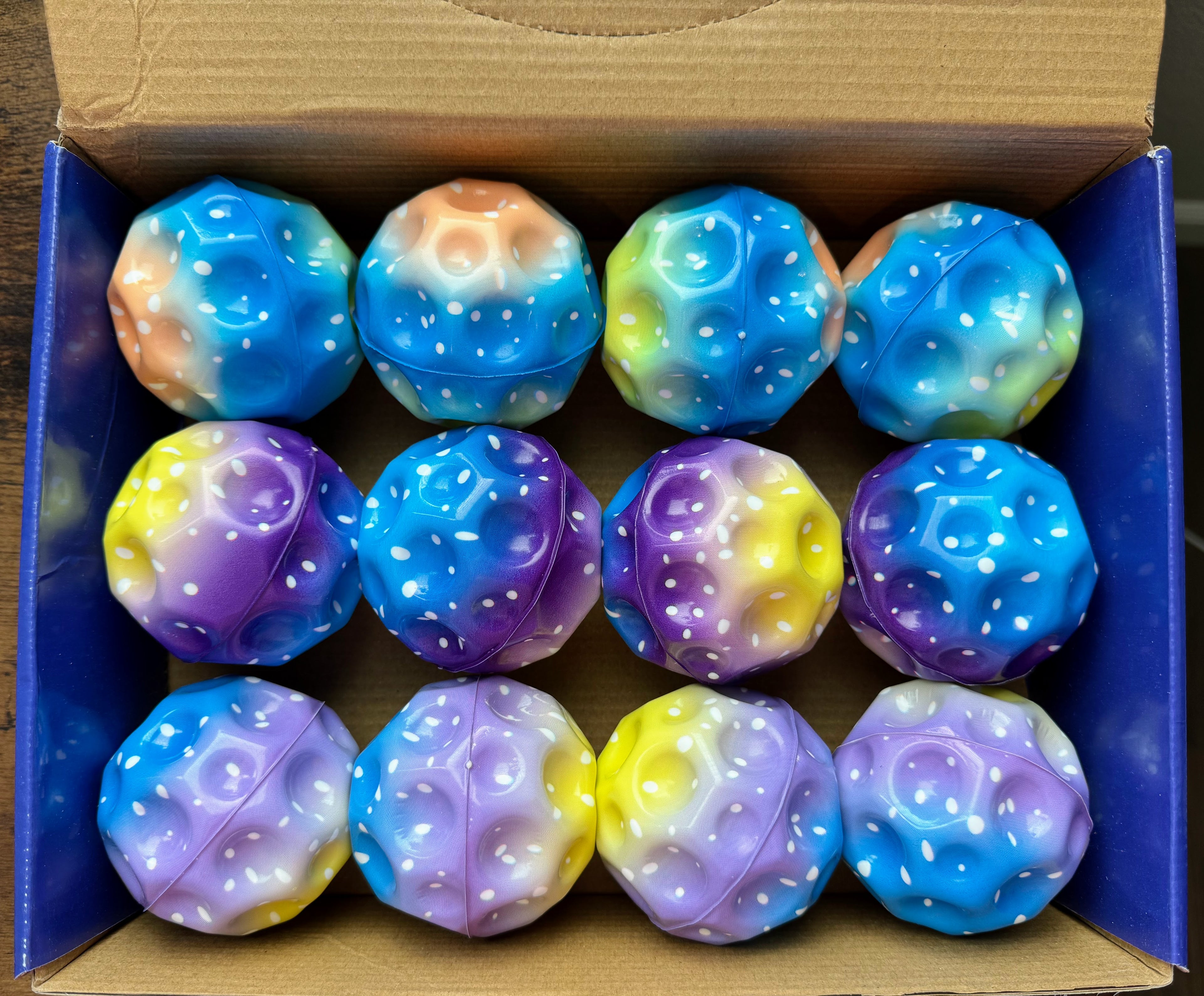 Super Bouncy Moon Crater Filler Ball - Set of 12