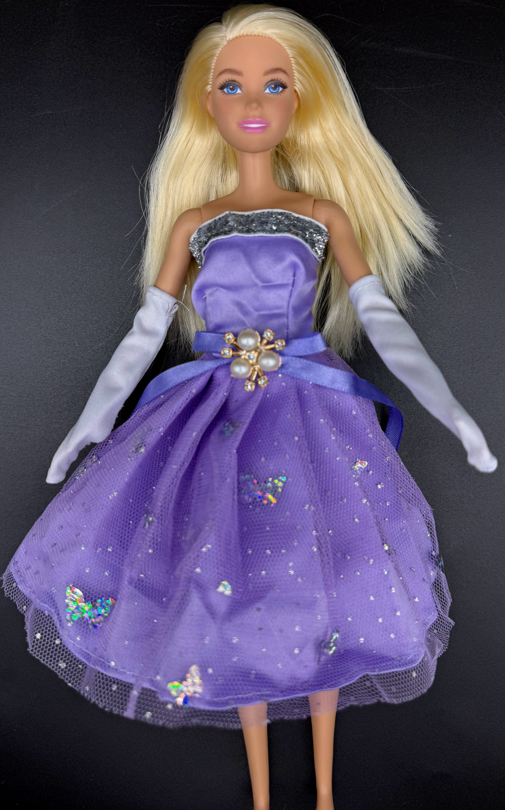 Barbie (or any 12in doll) Clothing w/ Storage Bag Set - The Sapphire & Ruby Radiance Collection