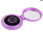 Operation Christmas Child Folding Mirror Brush Compact - Purple