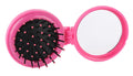 Operation Christmas Child Folding Mirror Brush Compact - Rose Red Pink