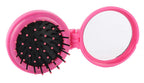 Operation Christmas Child Folding Mirror Brush Compact - Rose Red Pink