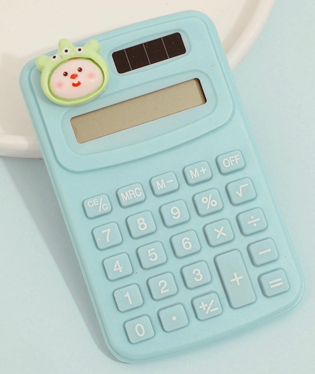 Operation Christmas Child: Solar Powered Student Calculator: Mint Green Monster