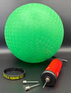 Brightly Colored 8.5in Playground Ball w/Pump