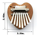 Heart-Shaped Kalimba Hand Piano Instrument