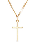 Simple Style Alloy Cross Pendant Necklace