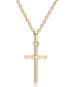 Simple Style Alloy Cross Pendant Necklace