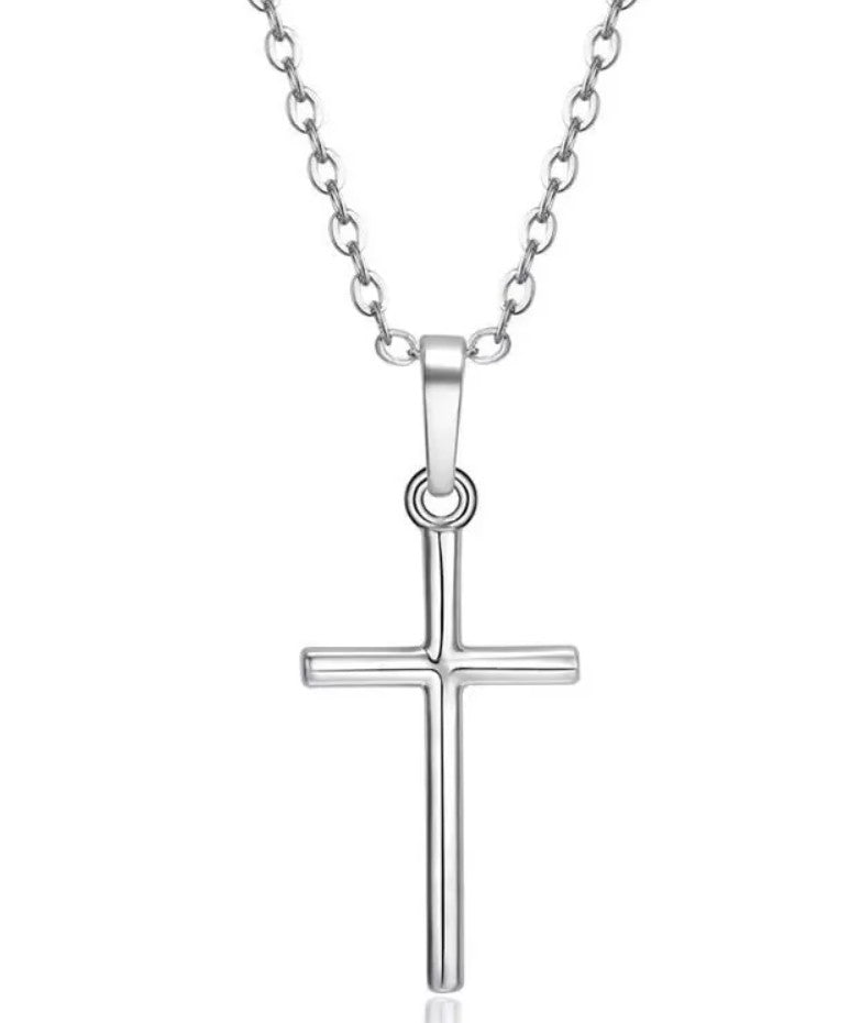 Simple Style Alloy Cross Pendant Necklace