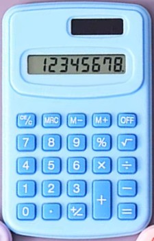Simple Solar Powered Student Calculator